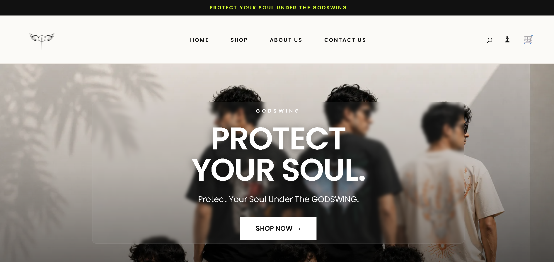 Godswing — 01 · WEBSITE VIEW